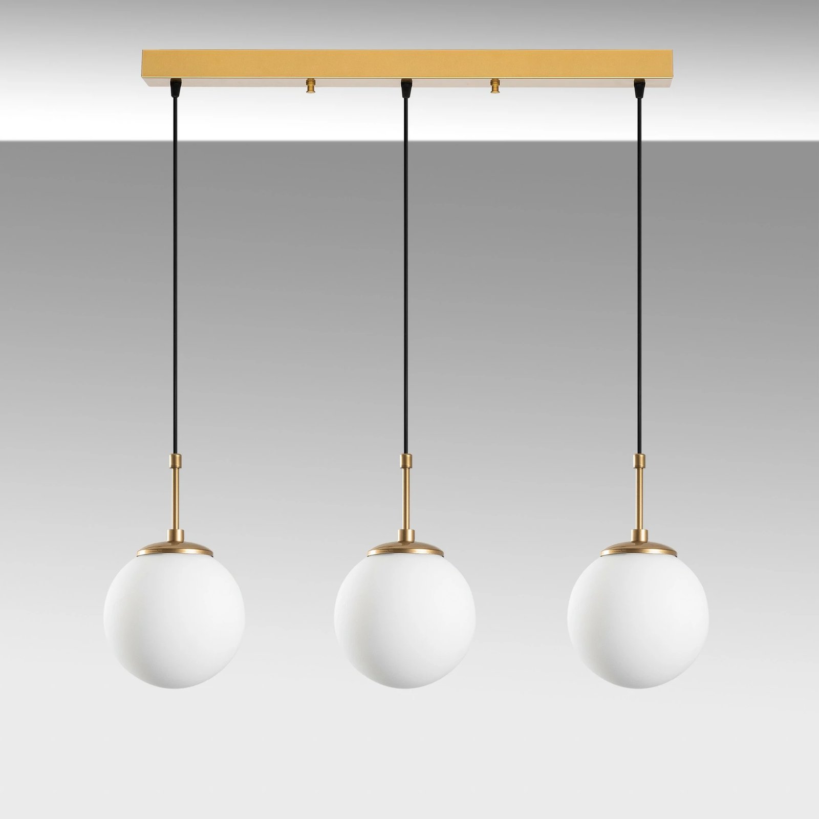 Llambë tavani Opviq Orbital, ngjyrë ari, 87x20x120cm