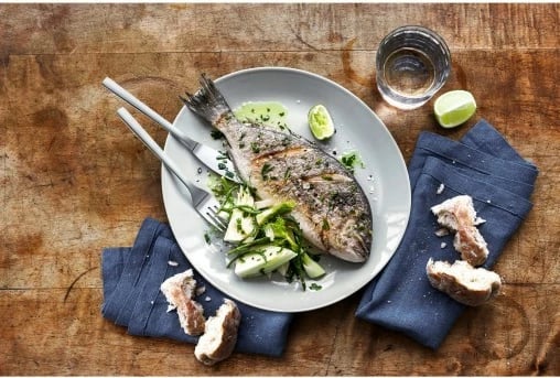 Set takëmesh peshku WMF Nuova 12 copë, çelik inox