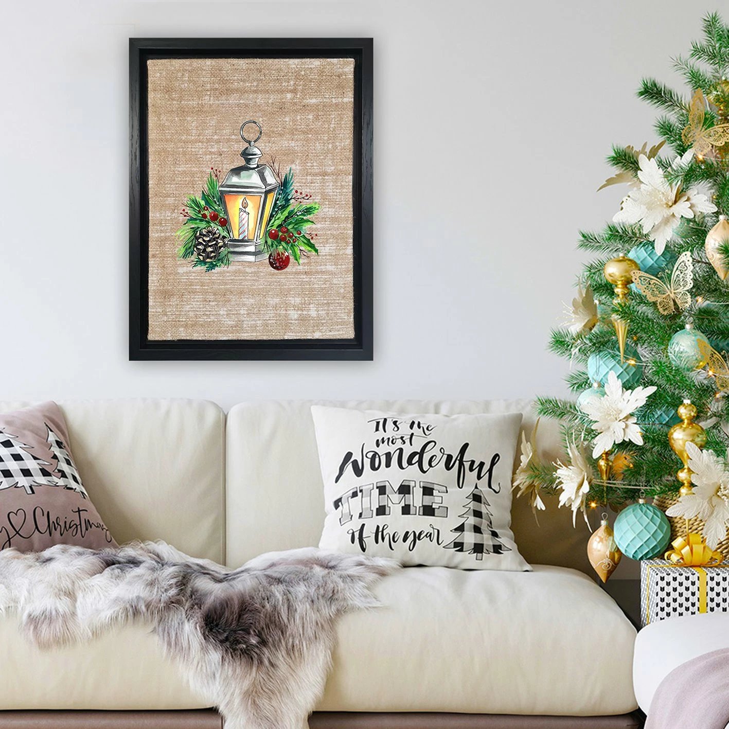 Pikturë dekorative me kornizë, shumëngjyrëshe, Wallity LSJ800966_3646, 36x46cm