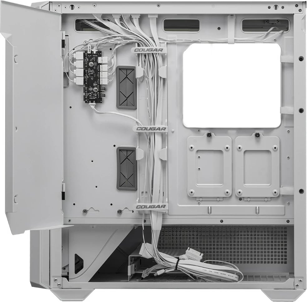 Kasë Cougar MX600 ARGB, midi tower, e bardhë
