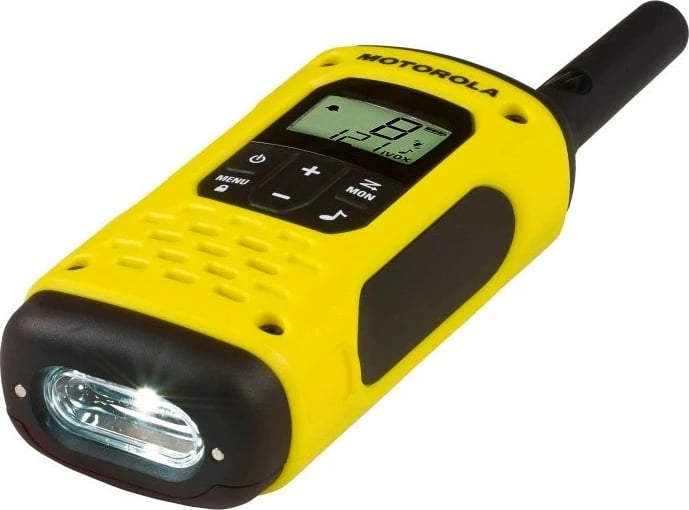 Radio portative Motorola Talkabout T92 H2O, 16 kanale, 10km, IP67, e verdhë/zezë