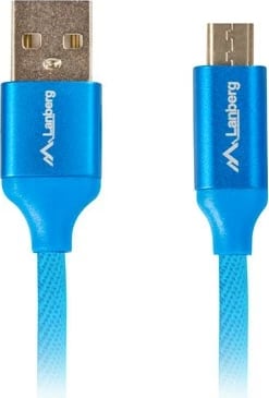 Kabllo Lanberg, USB 2.0 Micro-B(M) -A, 1.8m, e kaltër 