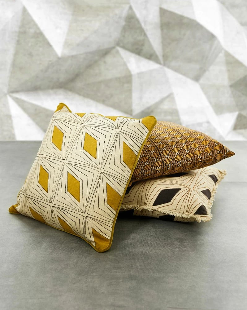 Jastëk dekorativ SAMOAN A, pambuk-viskozë, 50x50cm, bezhë-dijon