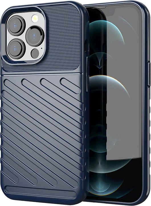 Mbështjellës Hurtel Thunder Case për iPhone 13 Pro, TPU, kaltër