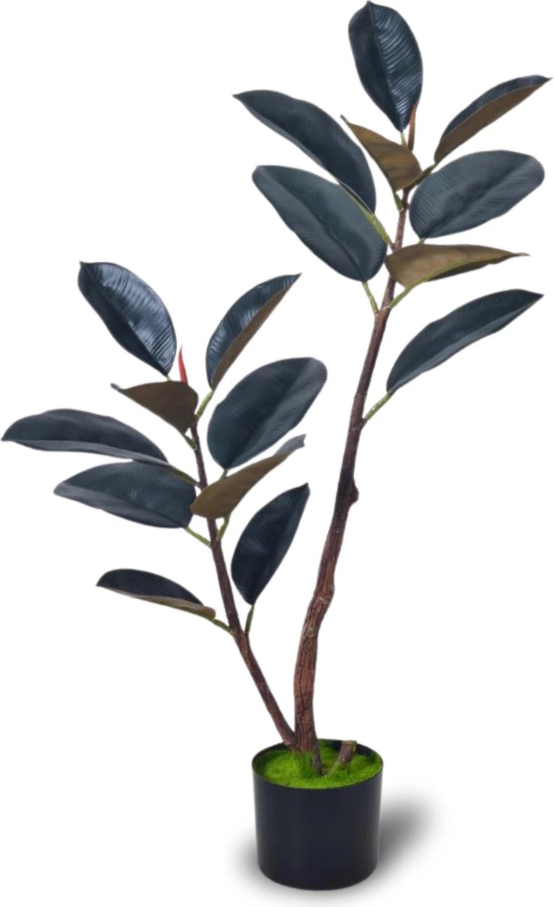 Bimë artificiale Dark Rubber Tree, 90 cm