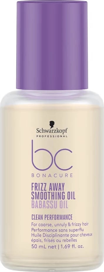 Vaj për flokë Schwarzkopf Professional BC Bonacure Frizz Away Smoothing Oil për femra 50ml