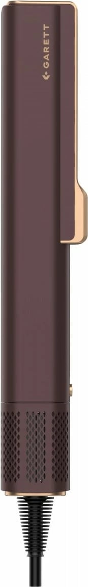 drejtuese flokësh me ajër 2-në-1, Garett Beauty AeroGlow, tharëse + drejtues, rregullim temperature dhe rrjedhe ajri, ekran LCD, kafe