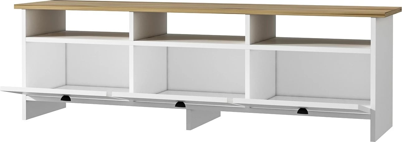 Komodë TV Skye Decor, Oslo, e bardhë-safir