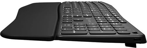 Tastierë pa tela Natec Porifera NKL-1995, Bluetooth + 2.4GHz, me ndriçim, e zezë
