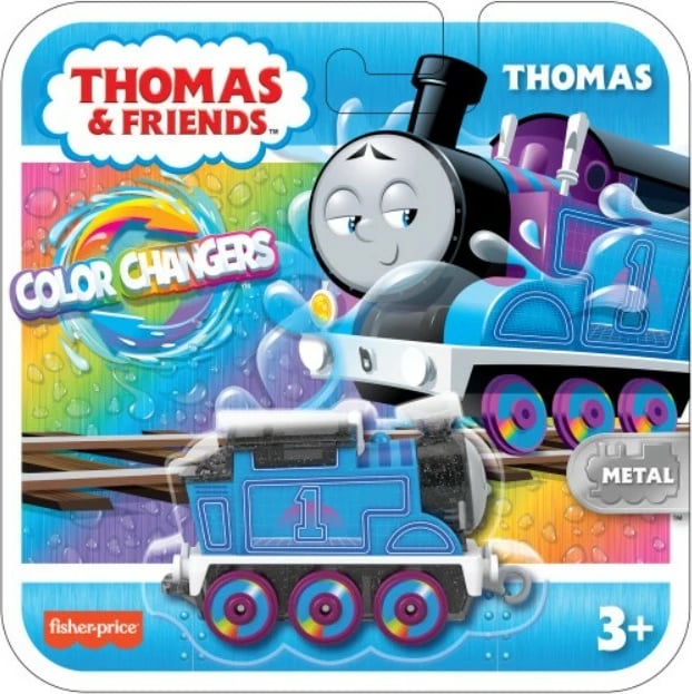 Lokomotivë metalike Fisher Price Thomas & Friends Color Changers, shumëngjyrëshe