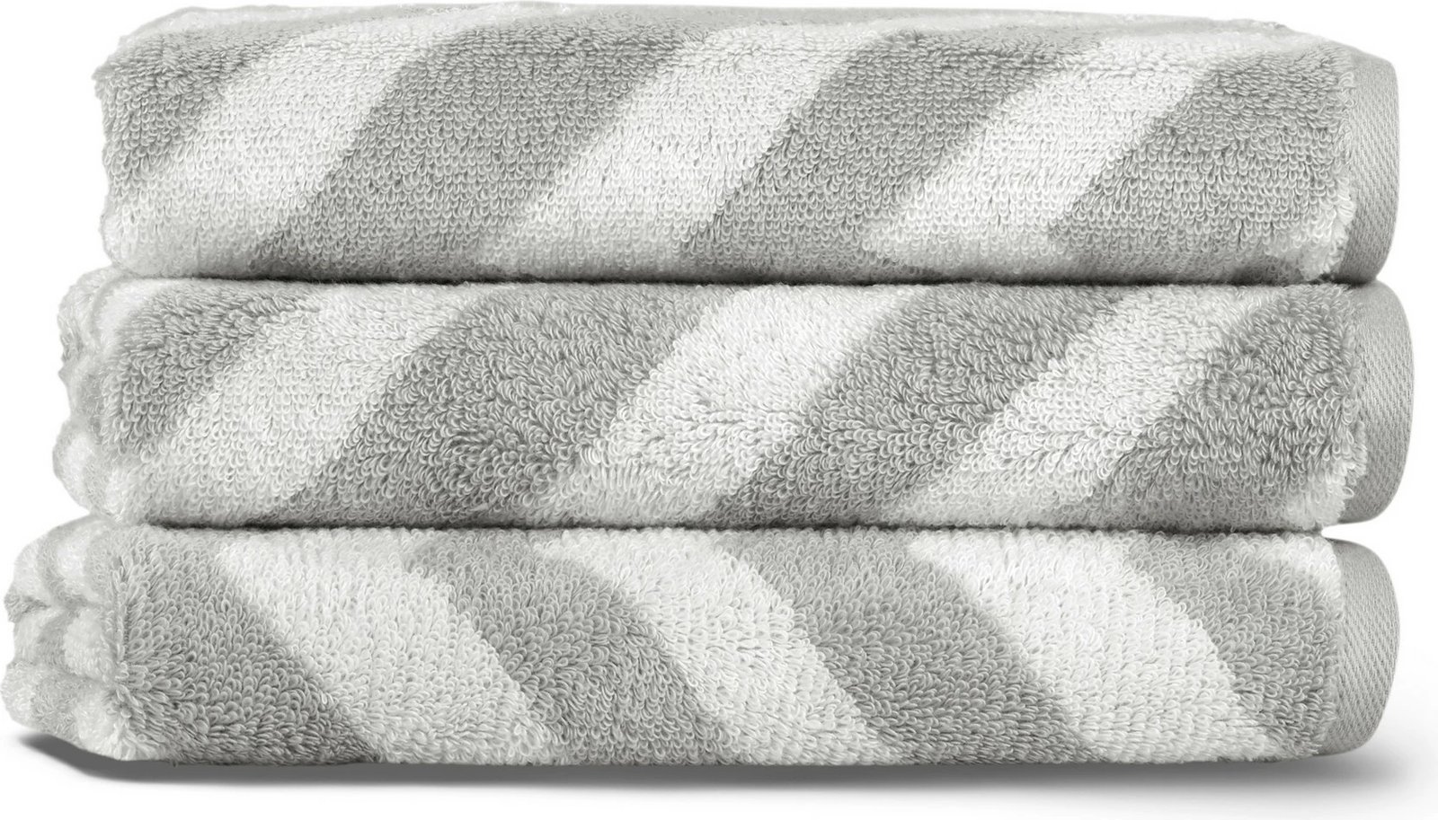 Peshqir larjeje Mijölnir, dizajn Chevron, i bardhë dhe gri e lehtë