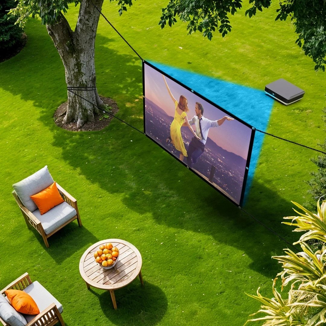 Ekran projekcioni Maclean MC-169, 120", 240x180cm, 4:3, poliester, me grepa tensionues