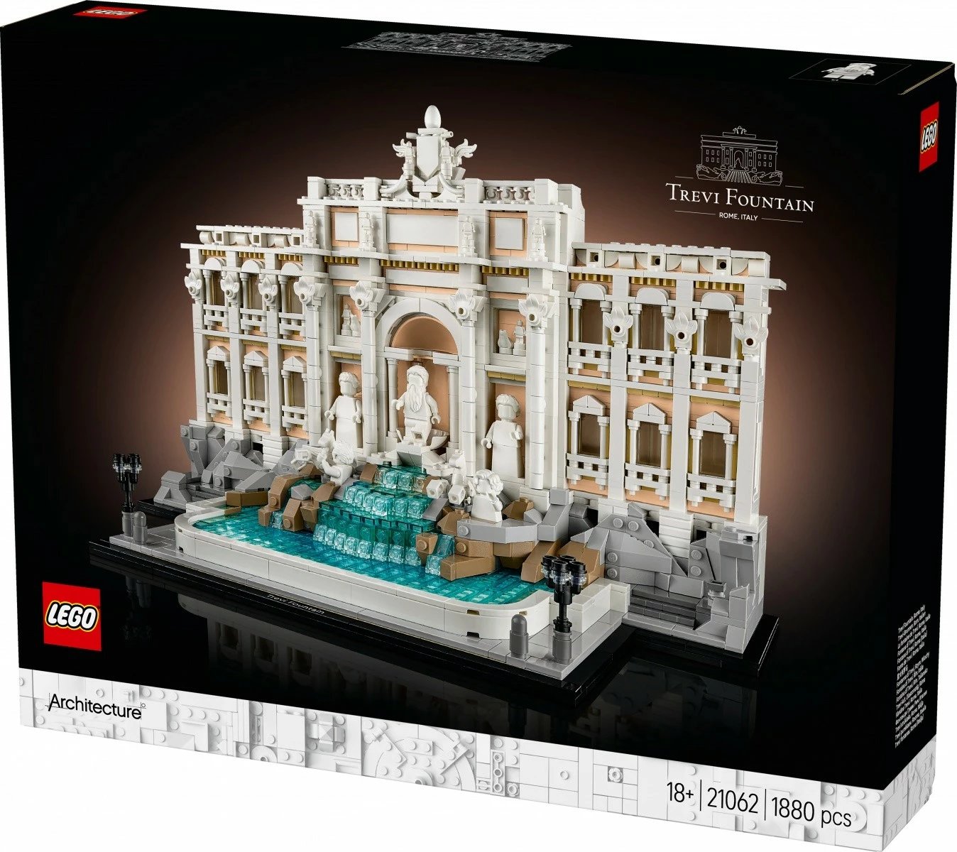Set ndërtimi LEGO Architecture 21062 Fountain of Trevi, 1880 pjesë