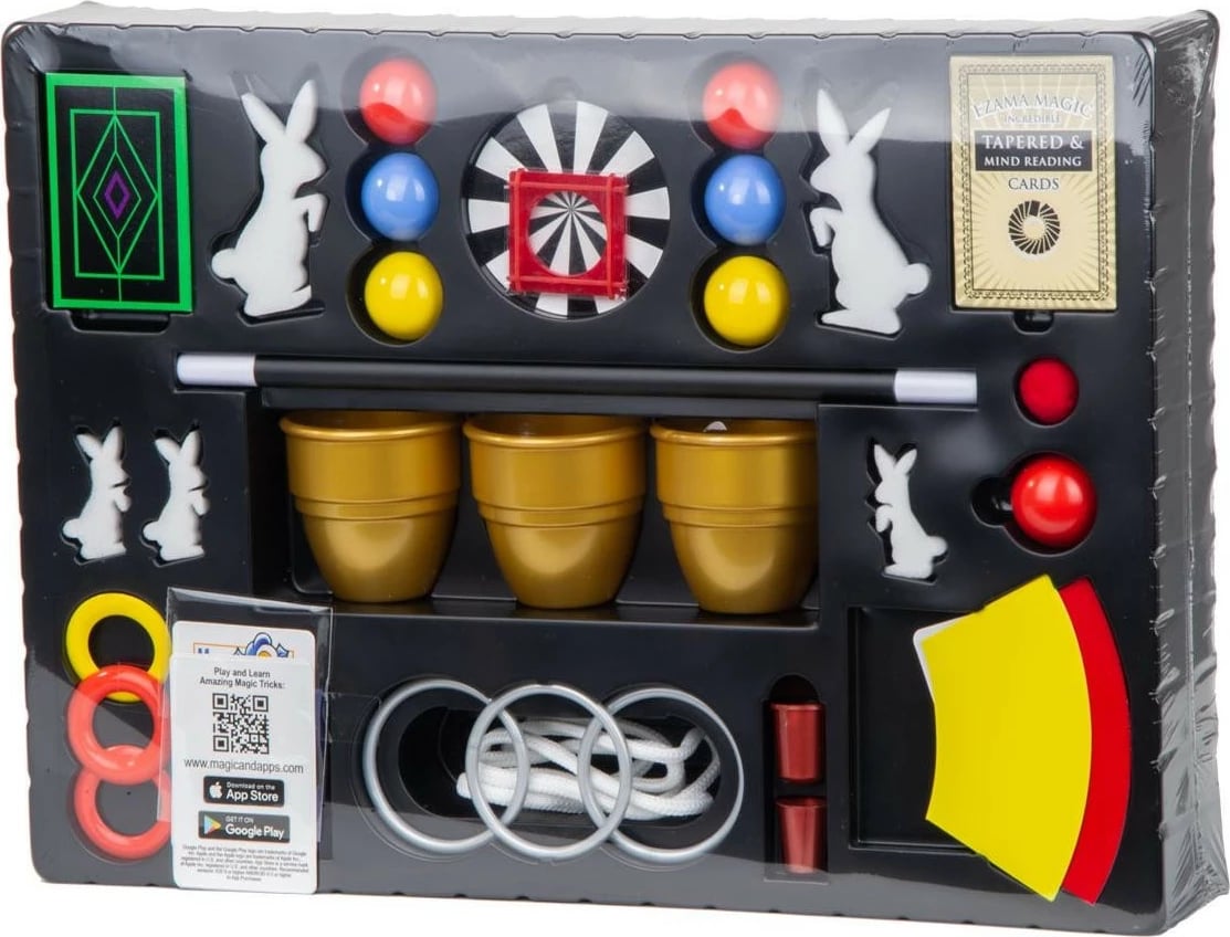 Set magjie Cartamundi Magic Tricks Gold Collection, 150 truke, për fëmijë, Ari