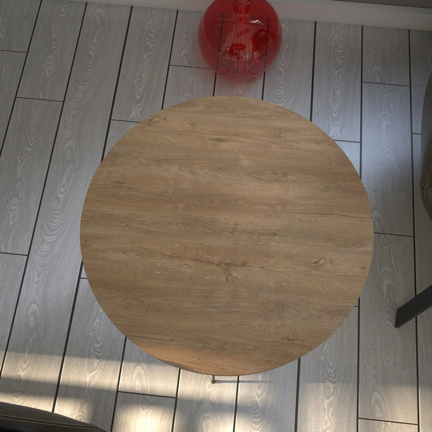 Tavolinë anësore Hanah Home, ngjyrë lisi kaukazian, Sandalf