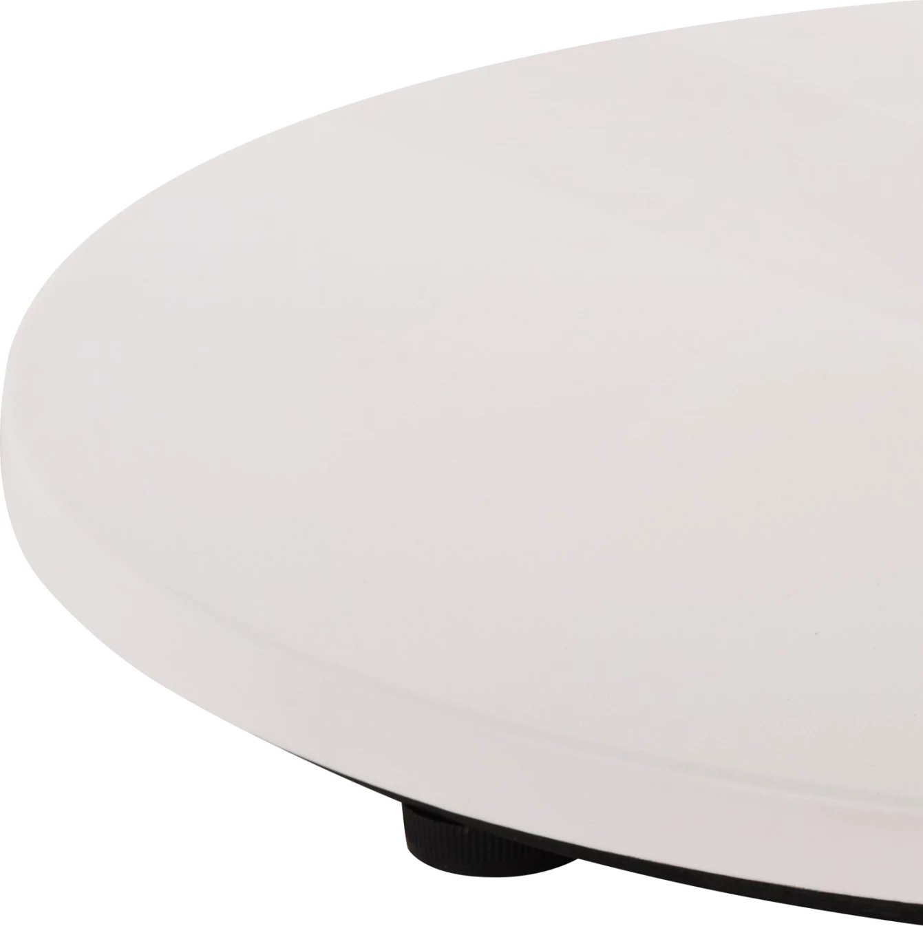 Baza e tavolinës alumini FH476.02 e rrumbullakët, ngjyrë e bardhë mat, 48x48cm, kryq Φ45Χ73Hcm