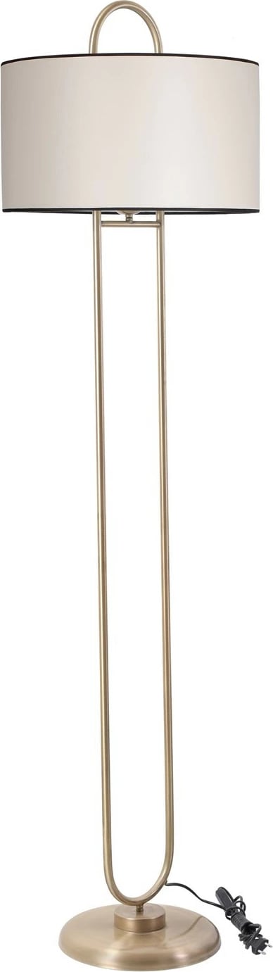 Llambë dyshemeje Opviq Elips, këmbë eskitme, abazhur krem