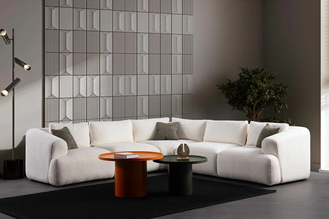 Këndare Sofia, e bardhë, Atelier del Sofa (L1 + O1 + C + O1 + 1R)