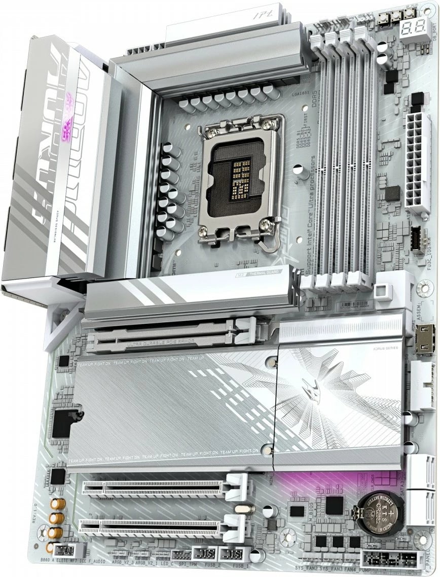 Pllakë amë Gigabyte B860 A ELITE WF7 ICE, ATX, DDR5, LGA1851, Wi-Fi 7, e bardhë