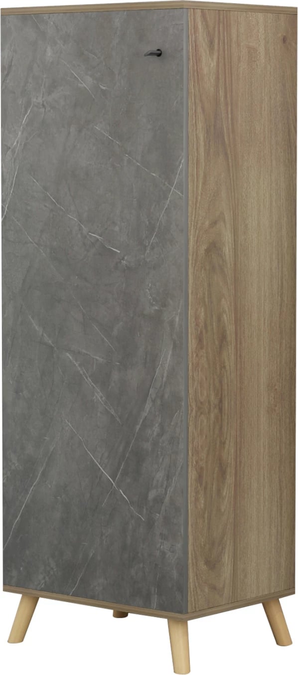 Dollap këpucësh ALVARO FH8954.14 melaminë, teksturë guri, 50x38x135 cm