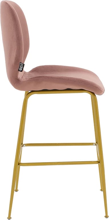 Karrige për bar Impel metal këmbë të arta-kadife mollë e kalbur