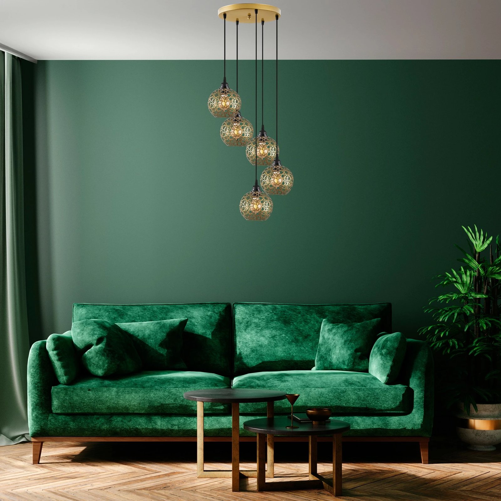 Llambë tavani Opviq Selcuklu, e zezë, MR-790-1