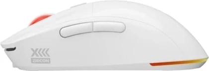 Maus wireless Genesis Zircon XIII Custom RGB, 26000 dpi, 7 butona, e bardhë Maus wireless Genesis Zircon XIII Custom RGB, 26000 dpi, 7 butona, e bardhë
