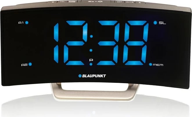 Orë alarmi me radio Blaupunkt CR7BK, ekran i madh LED, e zezë