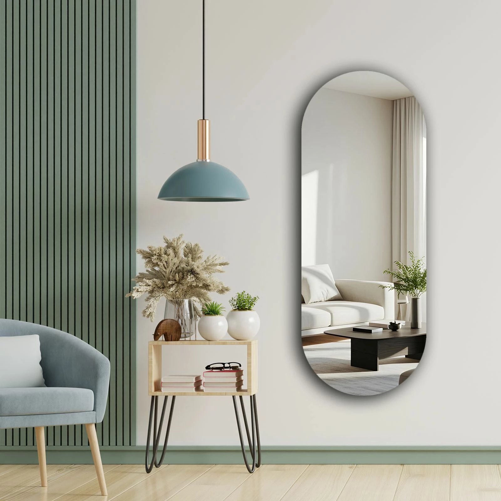 Pasqyrë Skye Decor, shumëngjyrëshe, 52x135cm, 52135Ayna-004