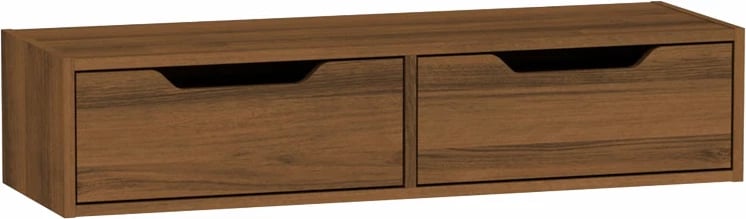 Konsolë e varur për banjo Alberto, arre, 100x32.5x22cm