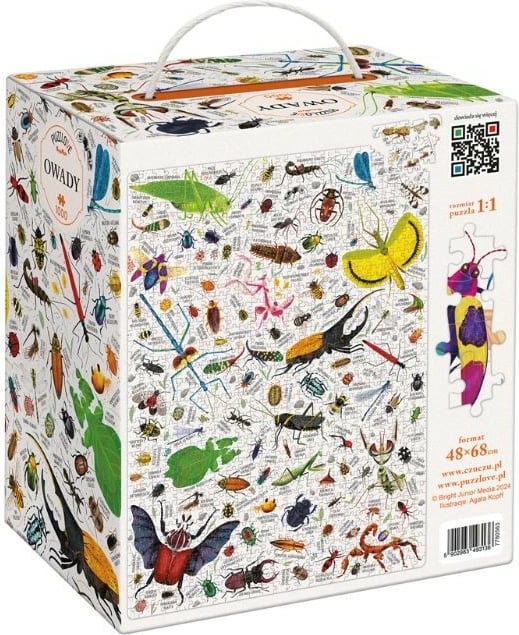 Puzzle CzuCzu Puzzlove Insects 1000 pjesë, shumëngjyrëshe