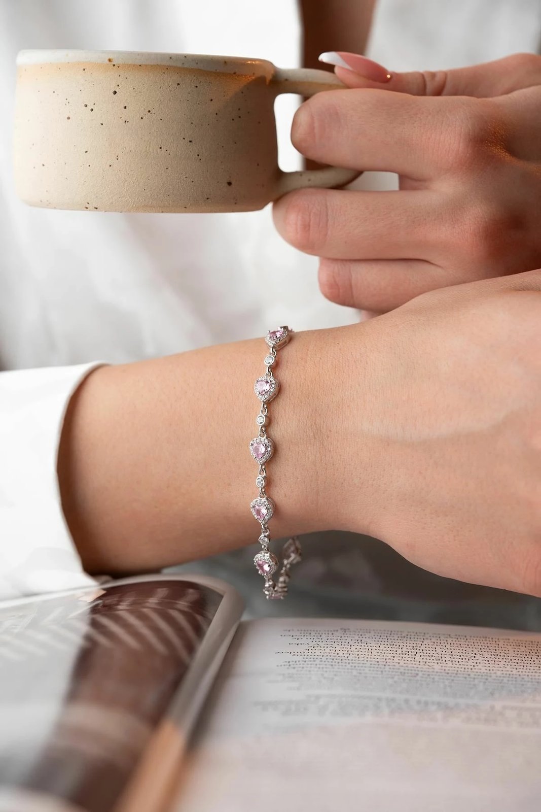 Byzylyk argjendi, ngjyrë argjendi dhe rozë, Jumeon, NRZ1000332