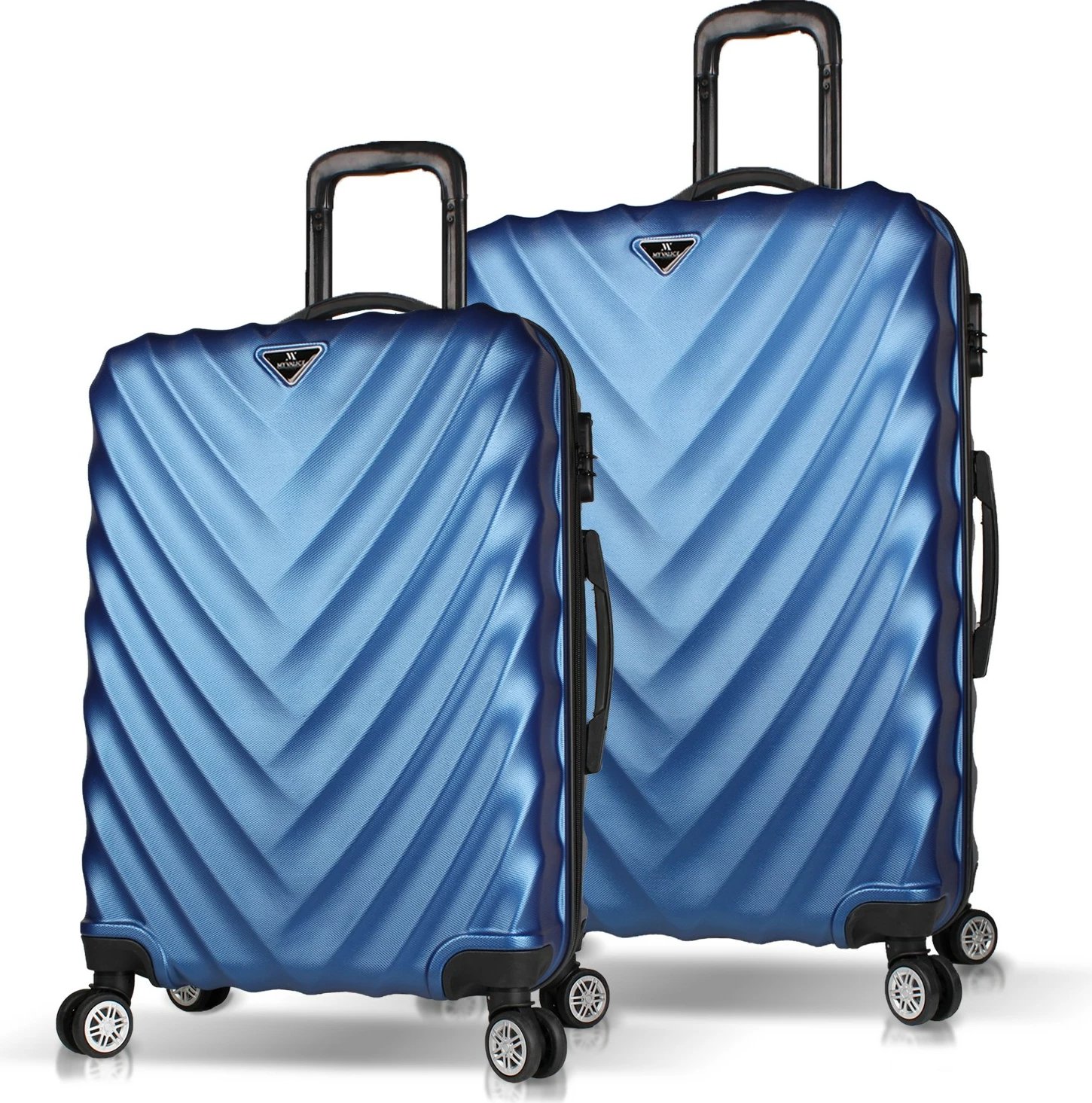 Set valixhesh (2 copë), ngjyrë kaltër e errët, Zoozie Bags, 6890