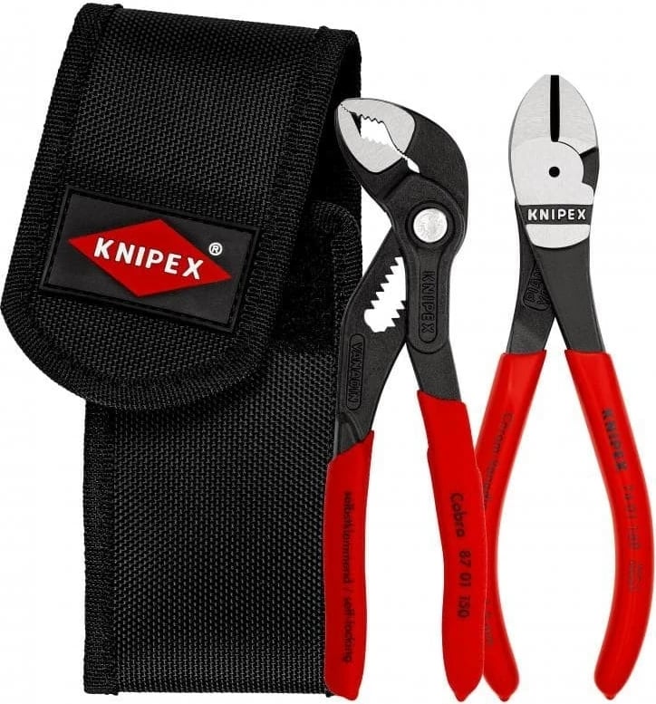 Set mini pinca KNIPEX 1441586 me mbështjellës për rrip, 2 copë