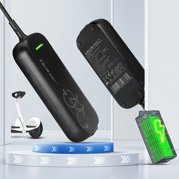 Karikues biçiklete elektrike Qoltec 50332, 42V 2A, i zi