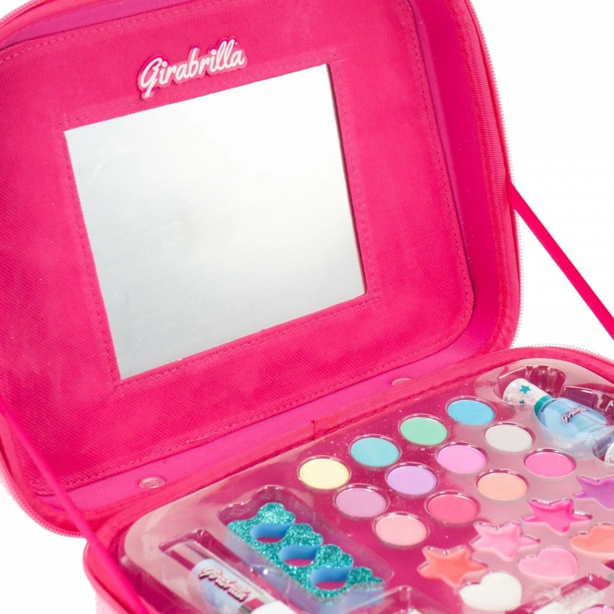 Valixhe make-up Girabrilla Nice 02550C, me aksesorë, Rozë/Ar