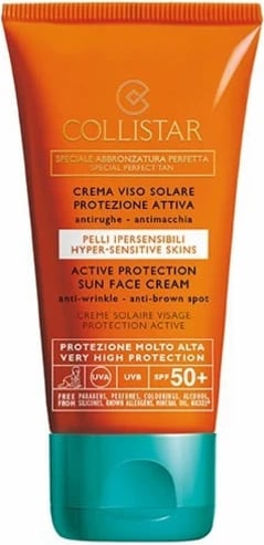 Krem dielli për fytyrë Collistar Active Protection SPF50, unisex, 50ml