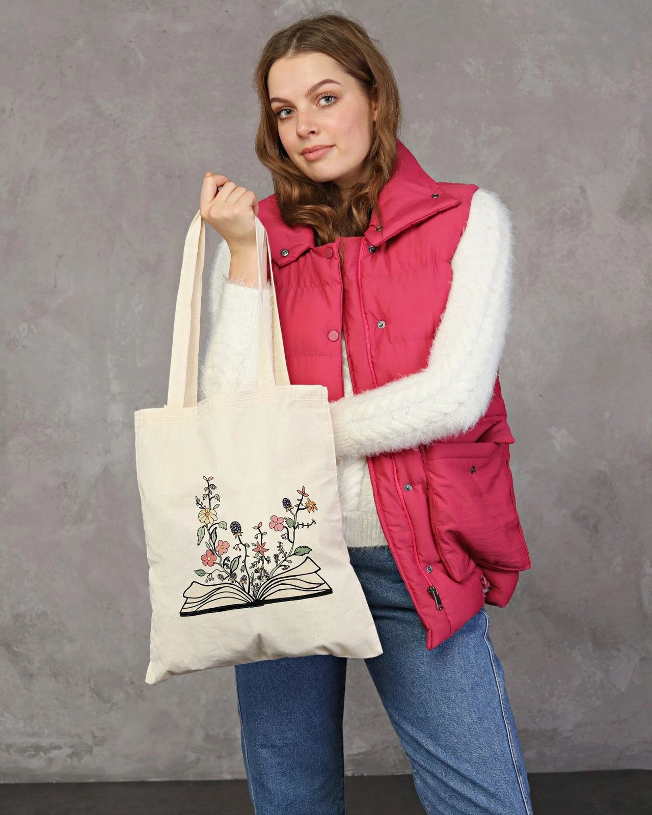 Çantë tote Zoozie Bags, krem, 0866