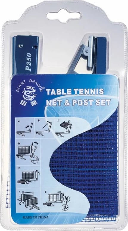 Rrjetë Ping Pong SMJ me klips Giant Dragon P250