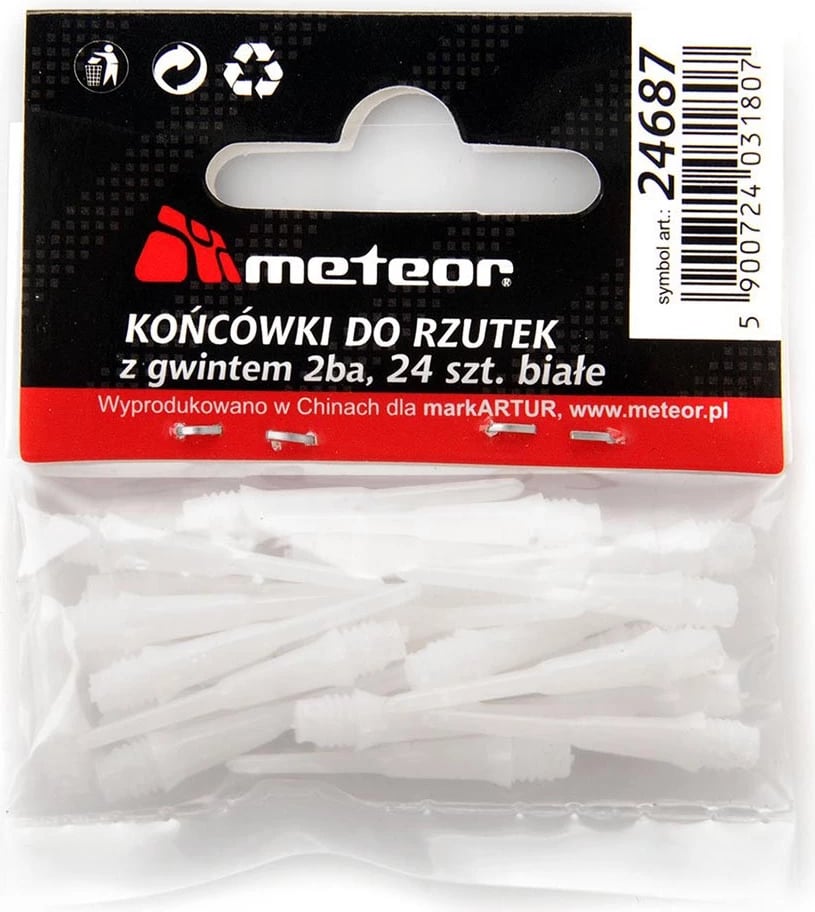 Maja për dart Meteor, të bardha