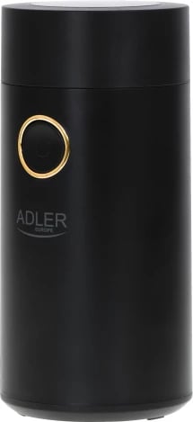 Bluarëse kafeje elektrike, Adler AD 4446, 150 W, 75 g, enë metalike, kapak transparent, e zezë me të artë Bluarëse kafeje elektrike, Adler AD 4446, 150 W, 75 g, enë metalike, kapak transparent, e zezë me të artë