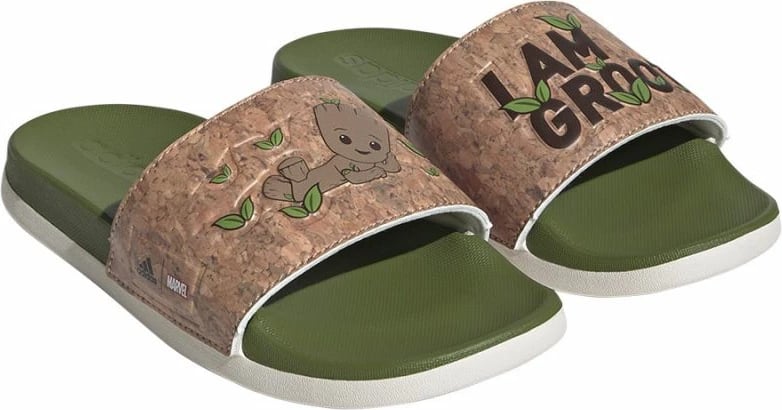 Atlete për fëmijë adidas Adilette Comfort, të gjelbërta