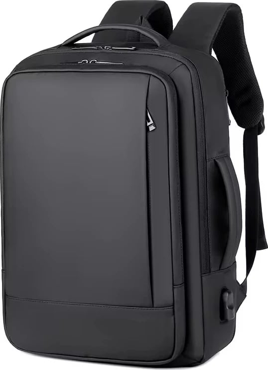 Çantë shpine, 45x30x10-15 cm, e zezë