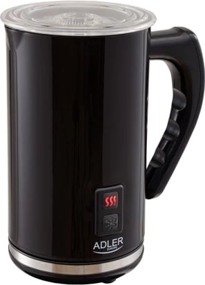 Rrahës qumështi me ngrohje, Adler AD 4478, 500W, 115 ml shkumëzim / 240 ml ngrohje, i zi