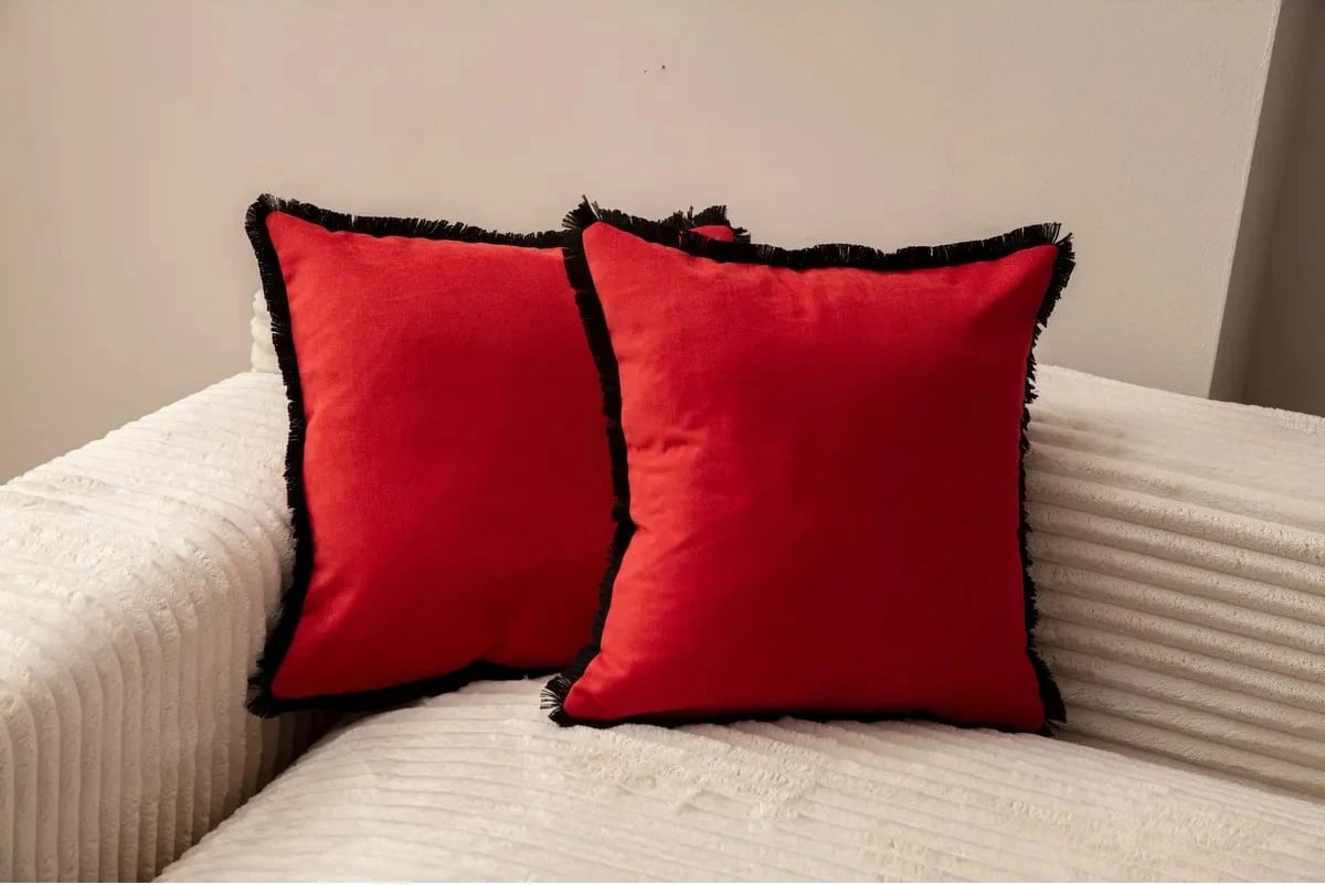 Set mbulesash për jastëk (2 copë), Evila Originals, Sacakli, e kuqe v3