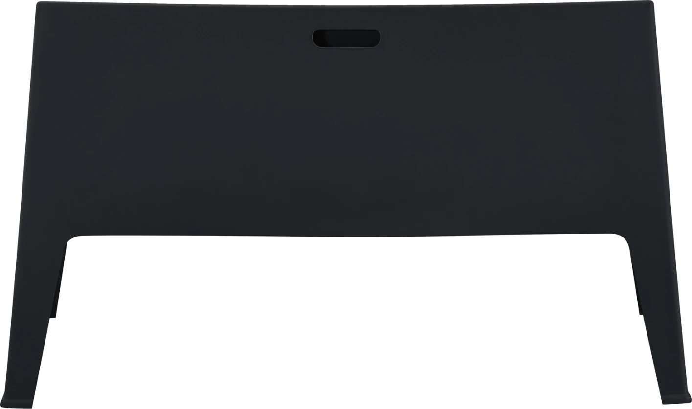 Divan i jashtëm 2-vendësh SLEEK, polipropilen, ngjyrë e zezë, FH6366.02, 118x48.5x73cm