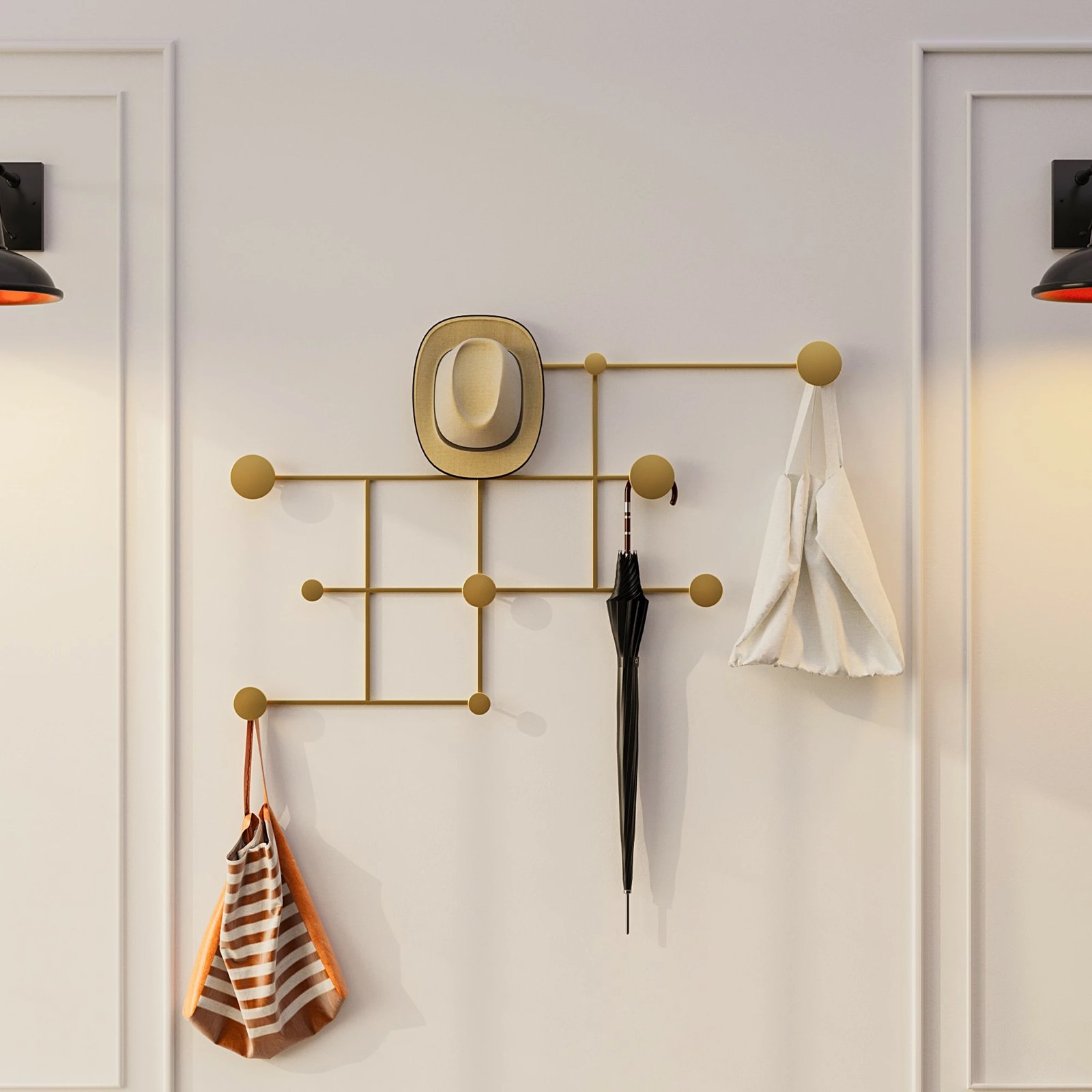 Varëse muri metalike Wallity, Fatara-A, ngjyrë ari