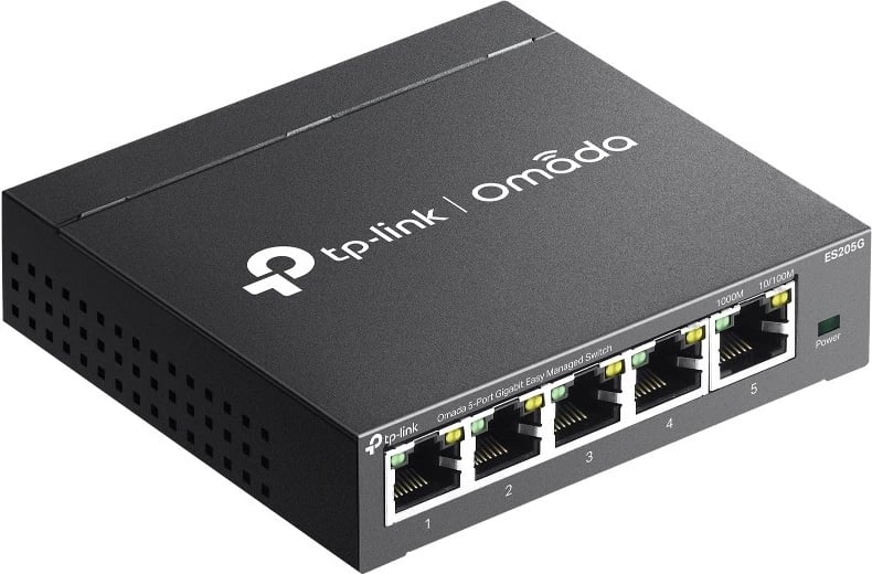 Switch TP-LINK Omada ES205G, 5 porte Gigabit, i menaxhueshëm, Metalik