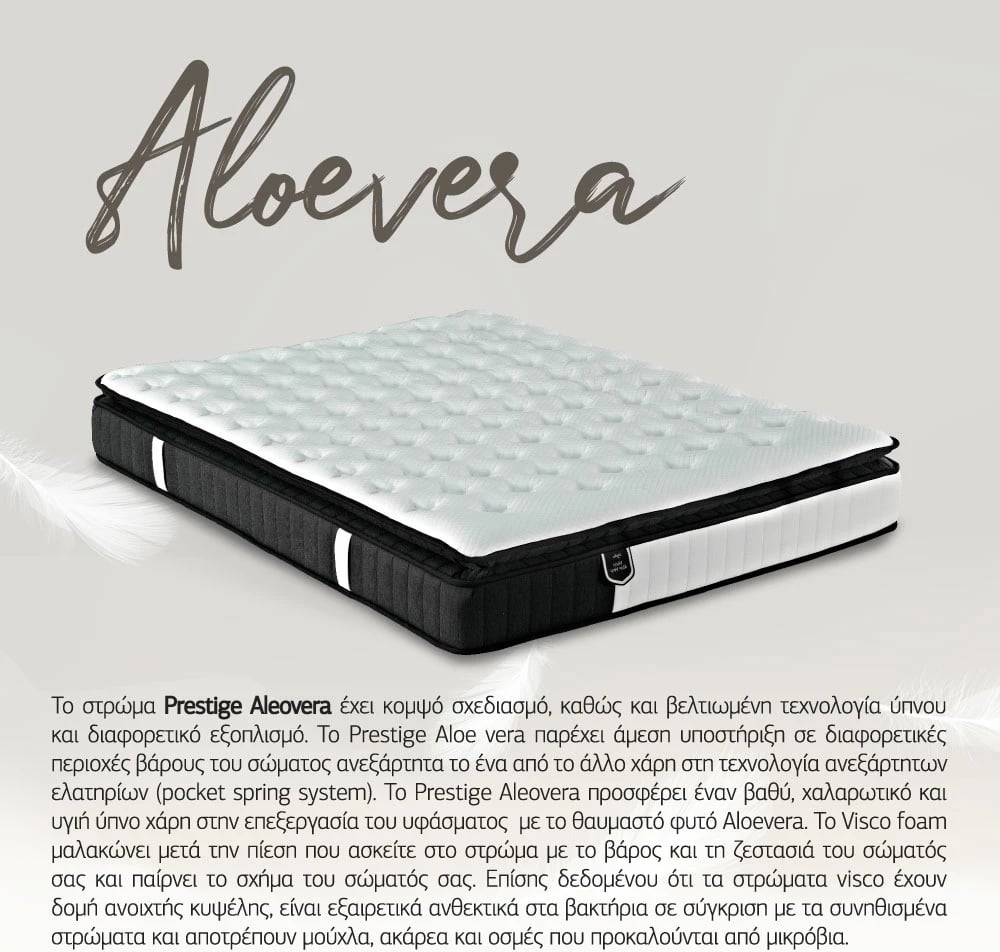 Dyshek visko aloe vera roll pack, bardhë-antracit, 200x160x31cm