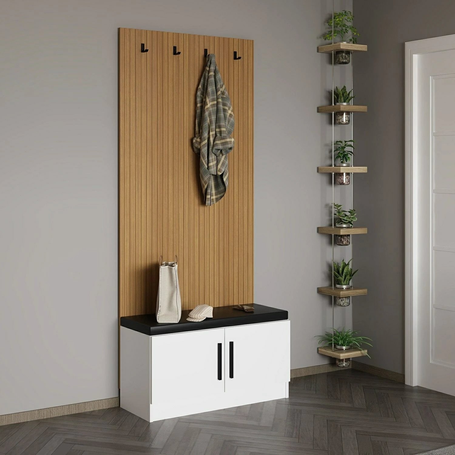 Stendë për korridor, ngjyrë e bardhë, Skye Decor, Noah - 8287